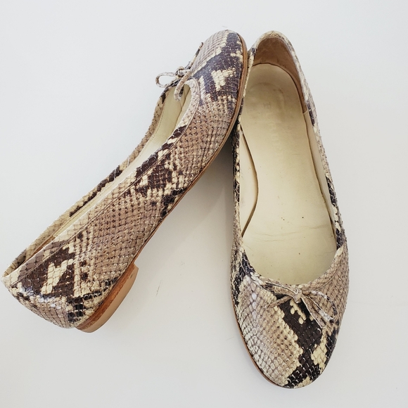 BURBERRY Real Python ballet Flats Size 37.5 - Picture 11 of 16